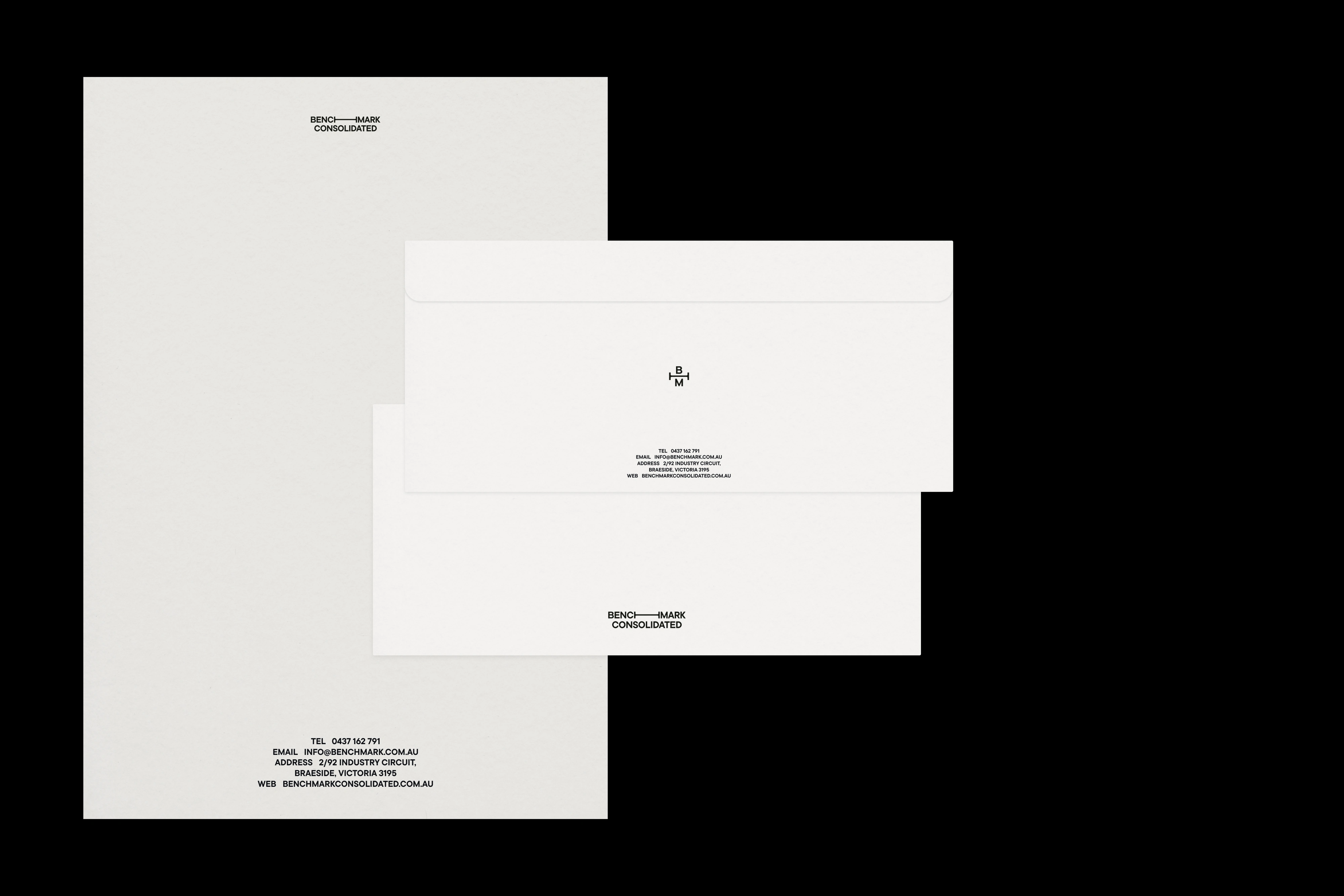 Stationery Design for Benchmark Consolidated